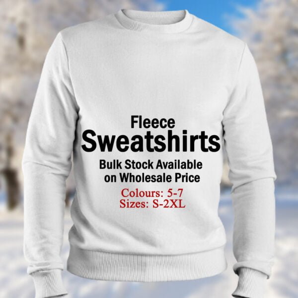 Blank Apparel in Bulk Plain Fleece Sweatshirts